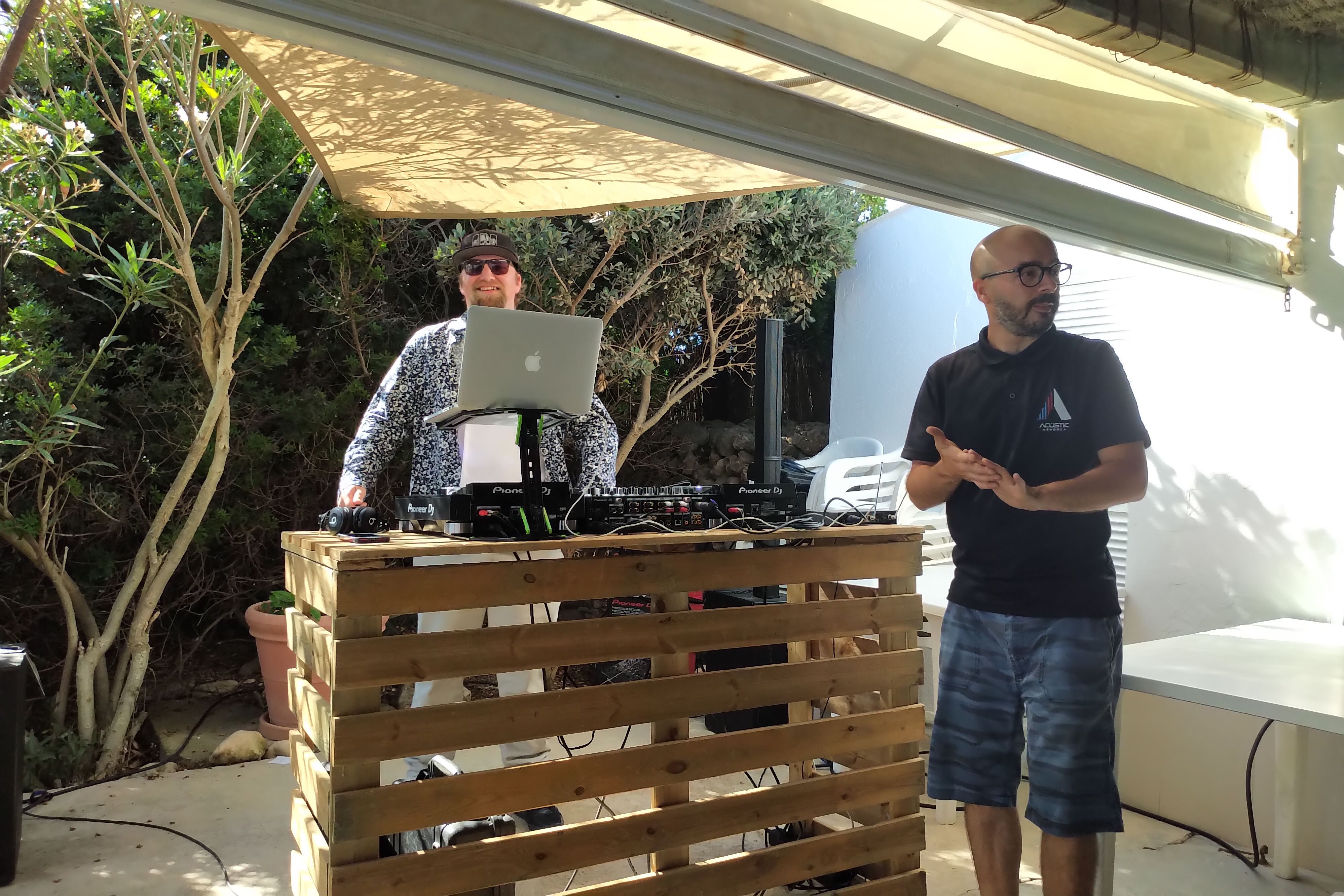 Nate Valentino at Es Bruc with Alejandro from Acustic Menorca